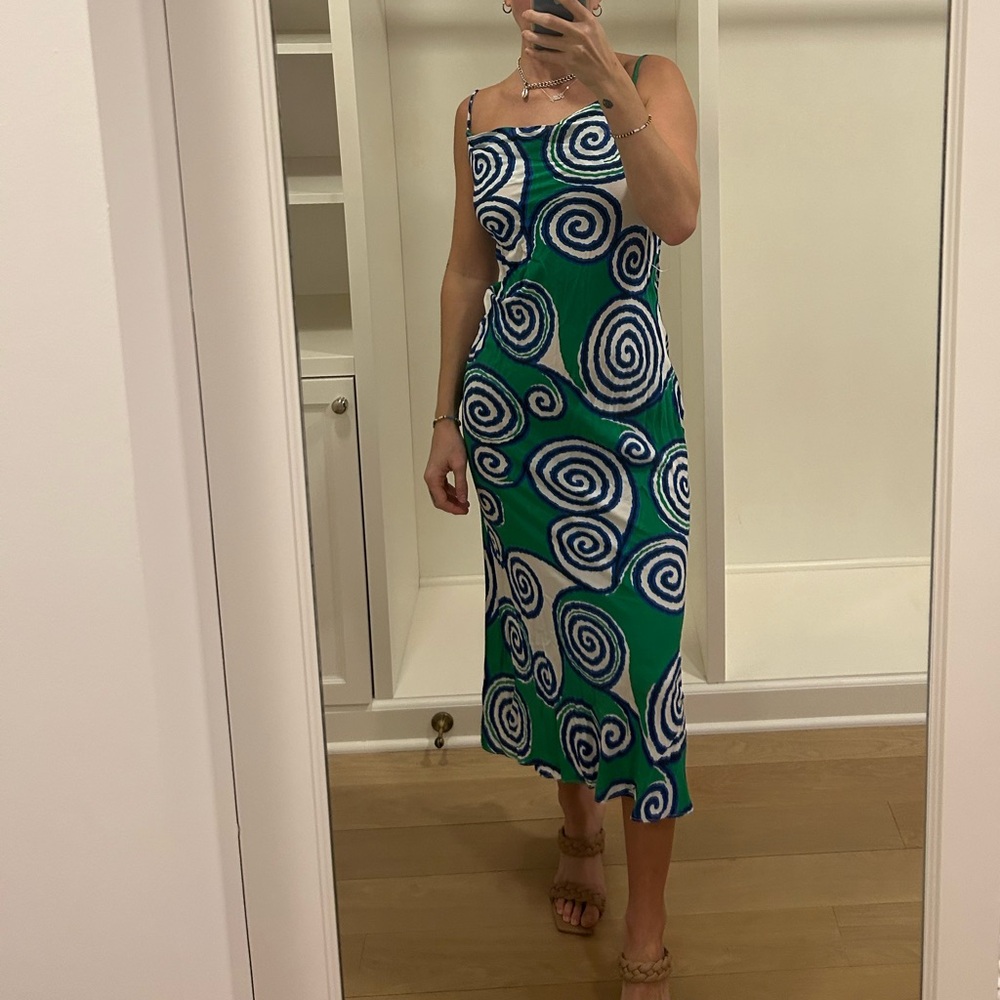 Rhode jemima dress in lagoon print